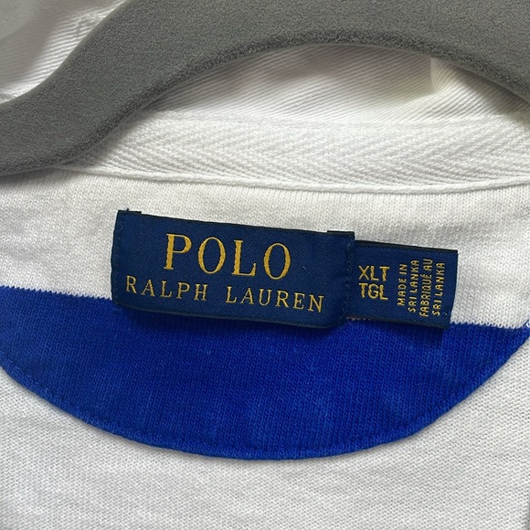 Polo Ralph Lauren striped Rugby XLT collar button shirt - Picture 4 of 6